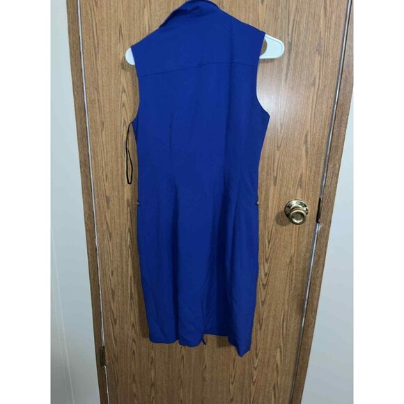 Calvin Klein Womens Sleeveless Blue Color Dress Size 4 NWOT Party Dress - Picture 2 of 3